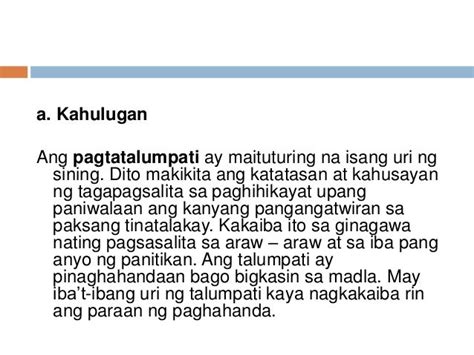 Ano ang Talumpati, Kahulugan, Uri at Mga Bahagi .